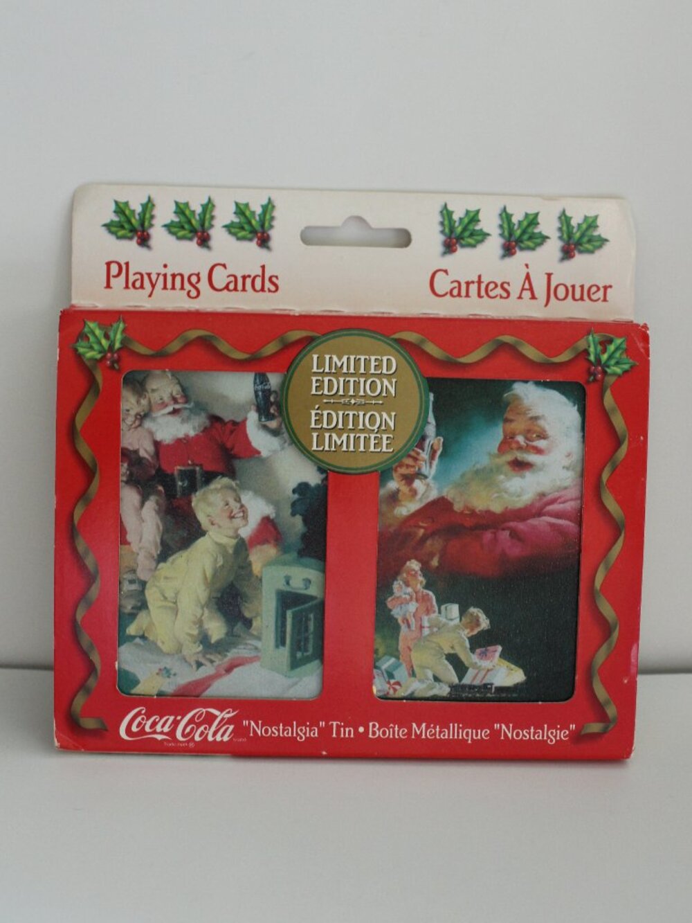 1996 Coca Cola “Nostalgia” Tin Playing Cards